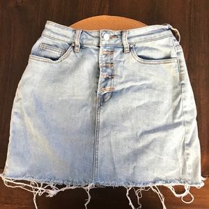 Pacssun Button Up fly Jean Skirt